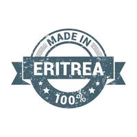 vector de diseño de sello de eritrea