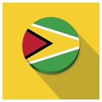 Guyana flag design vector