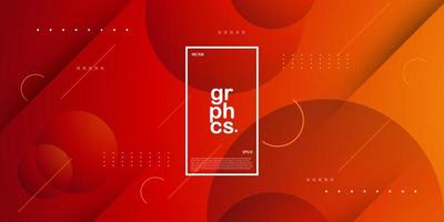 Modern abstract red orange gradient illustration background with simple pattern. cool design.Eps10 vector