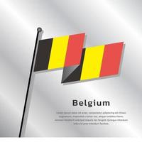 ilustración de la plantilla de la bandera de bélgica vector