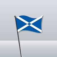 ilustración de plantilla de bandera de escocia vector