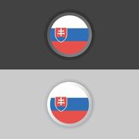 Illustration of Slovakia flag Template vector