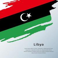 Illustration of Libya flag Template vector