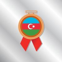 ilustración de la plantilla de la bandera de azerbaiyán