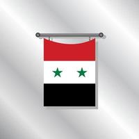 ilustración de la plantilla de la bandera de siria vector