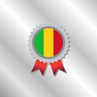 ilustración de la plantilla de la bandera de mali vector