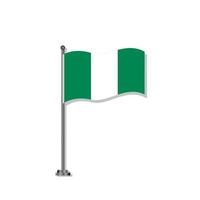 Illustration of Nigeria flag Template vector