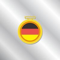 ilustración de la plantilla de la bandera de alemania vector