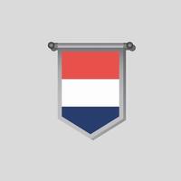 Illustration of Netherlands flag Template vector