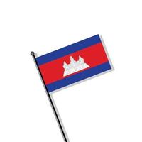 Illustration of Cambodia flag Template vector