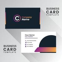 creative modern name card and business card vector