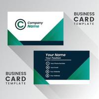 modern business card design . double sided business card design template . flat gradation business card inspiration vector