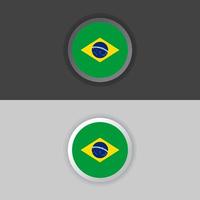 Illustration of Brazil flag Template vector