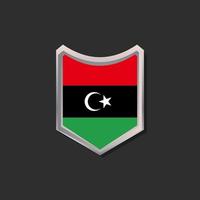 Illustration of Libya flag Template vector