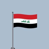 Illustration of Iraq flag Template vector