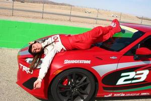 los angeles, 23 de marzo - kate del castillo con el scion fr-s en la 37a carrera anual toyota pro celebrity entrenando en el circuito internacional de willow springs el 23 de marzo de 2013 en rosamond, ca foto exclusiva