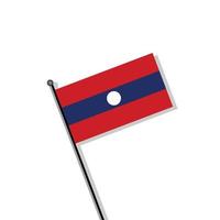 ilustración de la plantilla de la bandera de laos vector