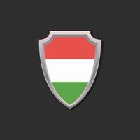 Illustration of Hungary flag Template vector