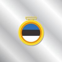 Illustration of Estonia flag Template vector