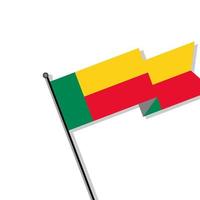 Illustration of Benin flag Template vector