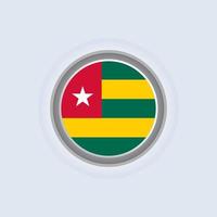 Illustration of Togo flag Template vector