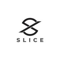symbol logo vector of letter s slice arrow geometric design