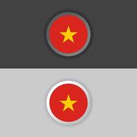 Illustration of Vietnam flag Template vector