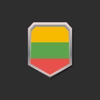 Illustration of Lithuania flag Template vector