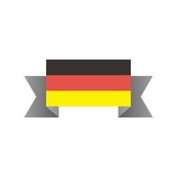 ilustración de la plantilla de la bandera de alemania vector