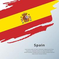 ilustración de plantilla de bandera de españa vector