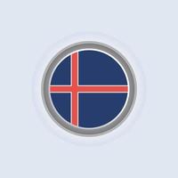 ilustración de la plantilla de la bandera de islandia vector