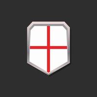 Illustration of England flag Template vector