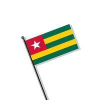 Illustration of Togo flag Template vector