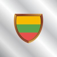 Illustration of Lithuania flag Template vector