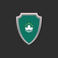 Illustration of Macau flag Template vector