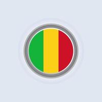 Illustration of Mali flag Template vector