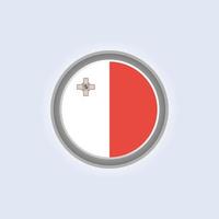 Illustration of Malta flag Template vector