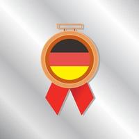 ilustración de la plantilla de la bandera de alemania vector