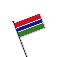 Illustration of Gambia flag Template vector