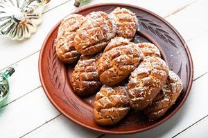 New Year pastry, gingerbread cones. photo