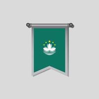 Illustration of Macau flag Template vector