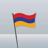 ilustración de la plantilla de la bandera de armenia vector