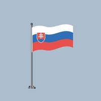 Illustration of Slovakia flag Template vector