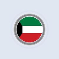 ilustración de la plantilla de la bandera de kuwait vector