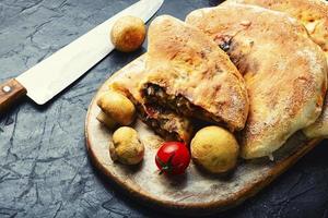 Calzone - Italian pie, pizza photo