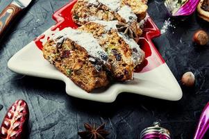 Stollen, a German Christmas pie photo