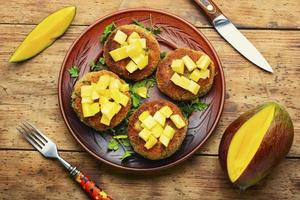 Vegetarian quinoa burgers photo