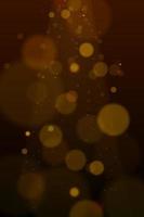 Vector eps 10 golden particles. Glowing yellow bokeh circles abstract gold luxury background