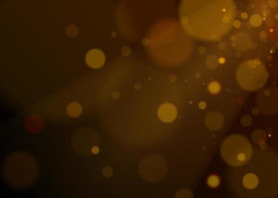 Gold abstract bokeh background. Golden Lights Background. Christmas Lights Concept. Vector illustration. glow effect blur vector background.