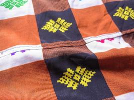 motifs from batik fabrics typical of Indonesian culture that are commonly found in sarongs and traditional traditional clothes photo
